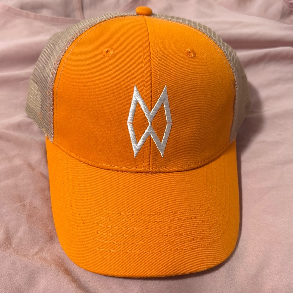 Vibrant Orange Mesh Back Cap